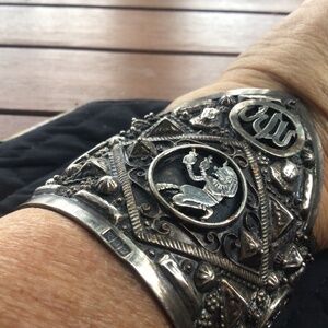 East Indian  Mixed silver Cuff Bracelet